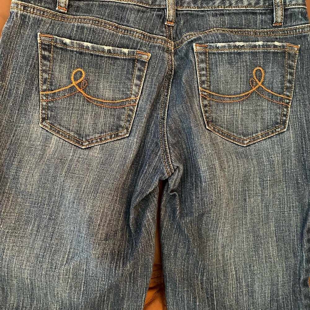 LOFT Ann Taylor Curvy Cropped Jeans Dark Wash‎ Denim Womens Size 2 - Picture 4 of 8